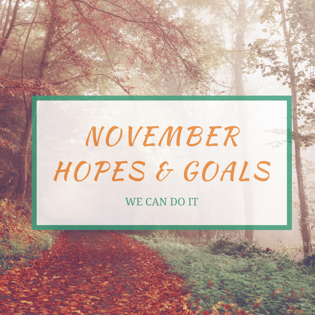 November Hopes &&nbsp;Goals