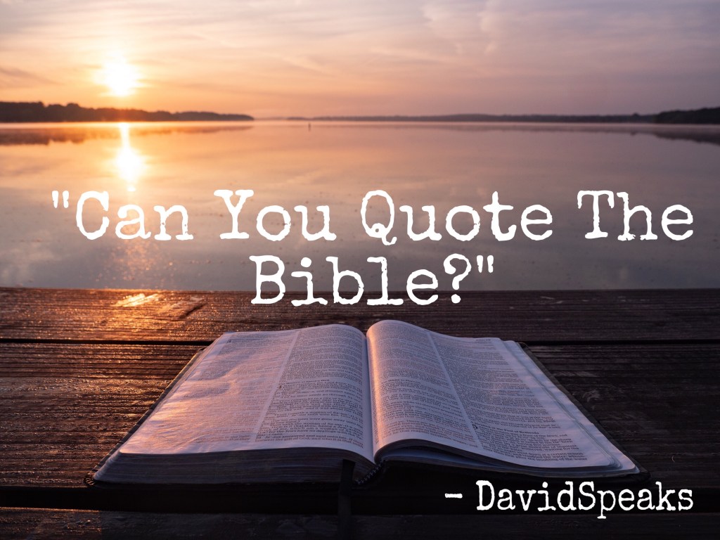 Can You Quote the Bible?